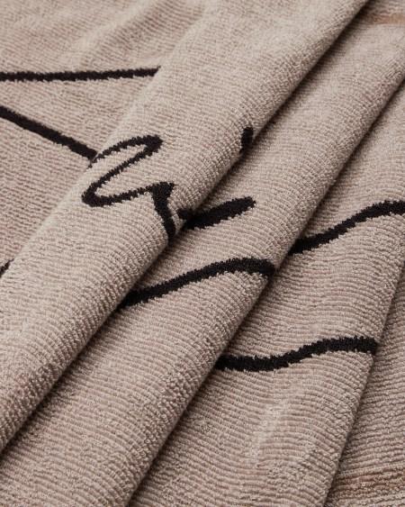 A|x Armani Exchange Jacquard Cotton Beach Towel