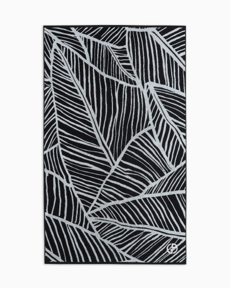 a|x armani exchange Jacquard cotton beach towel