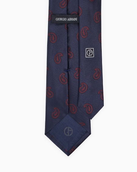 A|x Armani Exchange Jacquard Silk Tie