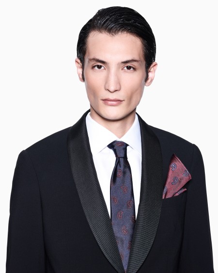 A|x Armani Exchange Jacquard Silk Tie