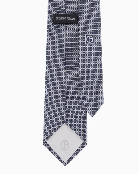 A|x Armani Exchange Jacquard Silk Tie