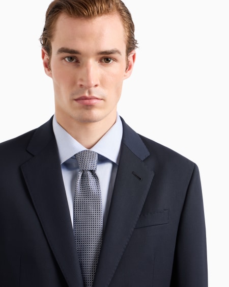 A|x Armani Exchange Jacquard Silk Tie