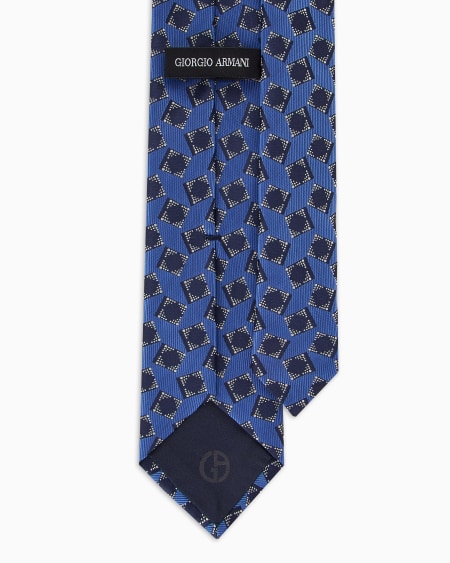 A|x Armani Exchange Jacquard Silk Tie