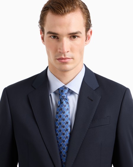 A|x Armani Exchange Jacquard Silk Tie