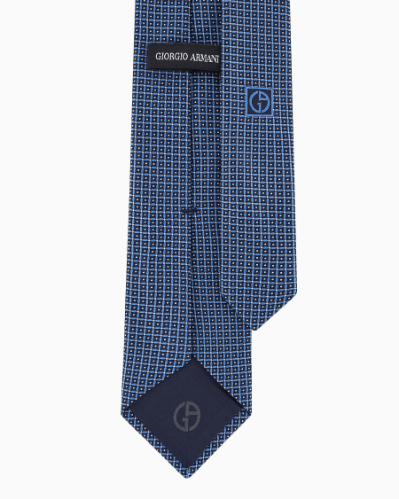 A|x Armani Exchange Jacquard Silk Tie