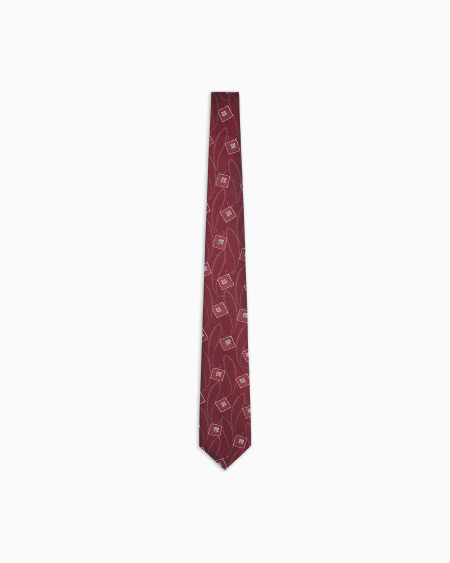 A|x Armani Exchange Jacquard Silk Tie