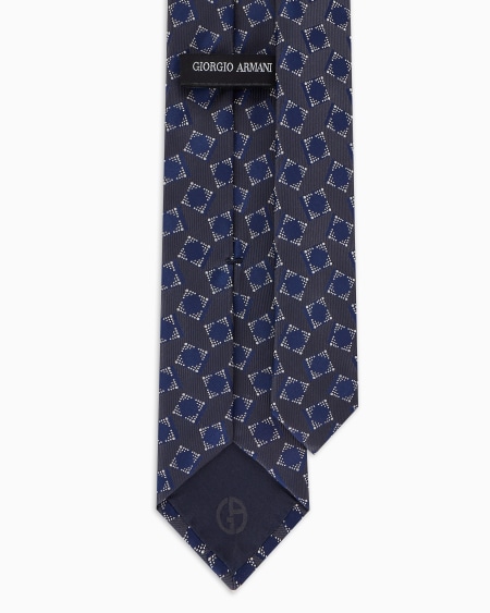 A|x Armani Exchange Jacquard Silk Tie