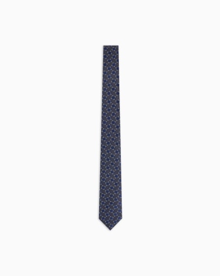 A|x Armani Exchange Jacquard Silk Tie