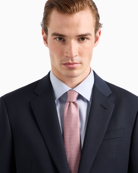 A|x Armani Exchange Jacquard Silk Tie