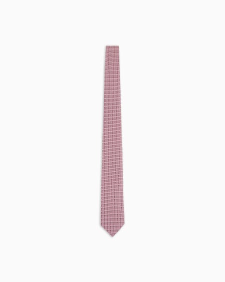 A|x Armani Exchange Jacquard Silk Tie