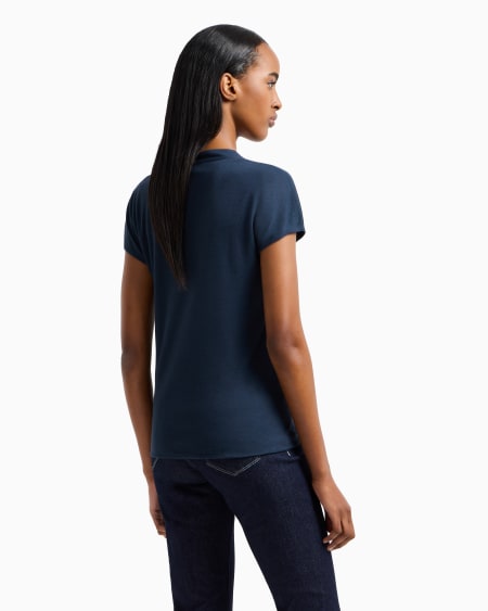 A|x Armani Exchange Jersey V-neck Top