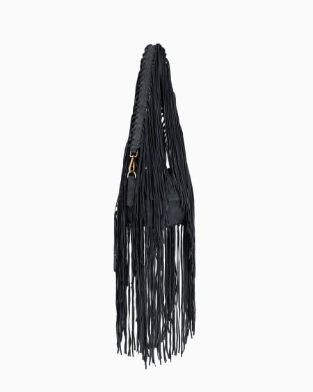 A|x Armani Exchange La Prima Fringed Suede Bag