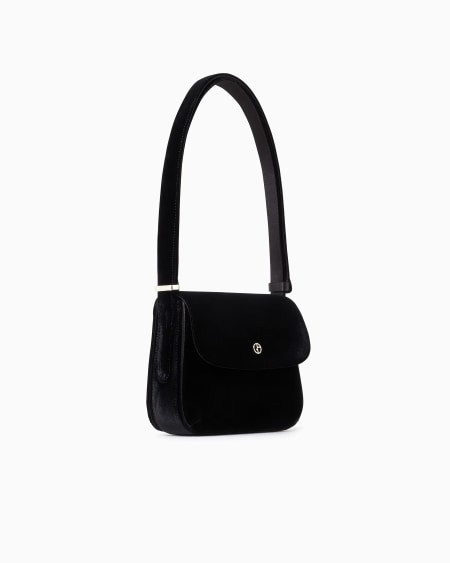 A|x Armani Exchange La Prima Velvet Bag