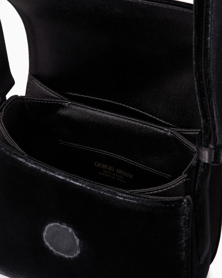 A|x Armani Exchange La Prima Velvet Bag