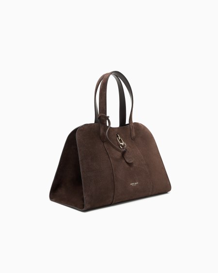 A|x Armani Exchange Large Suede Tote Bag