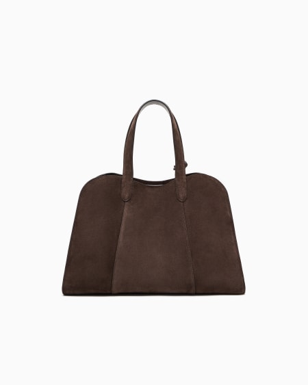 A|x Armani Exchange Large Suede Tote Bag