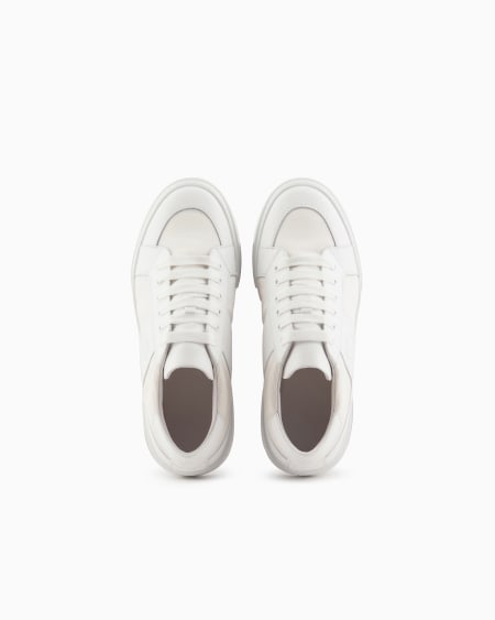 A|x Armani Exchange Leather And Fabric Sneakers
