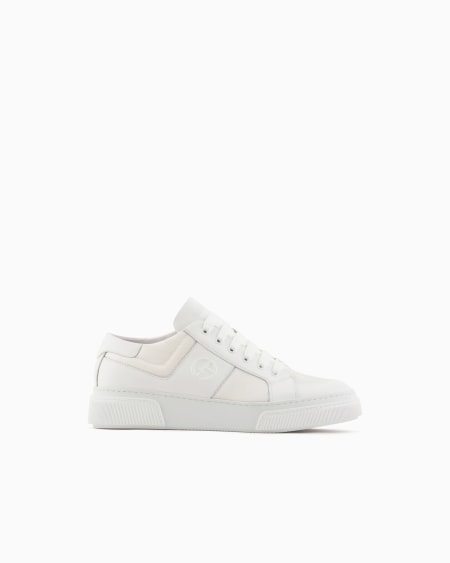 a|x armani exchange Leather and fabric sneakers