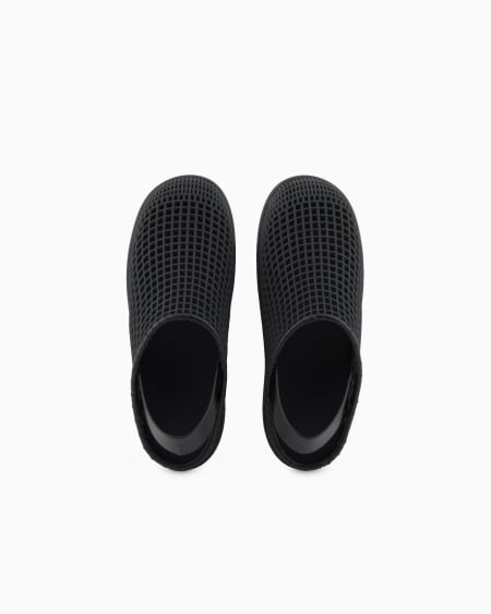 A|x Armani Exchange Leather And Rubber Sandals