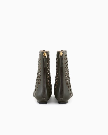 A|x Armani Exchange Leather Ankle Boots