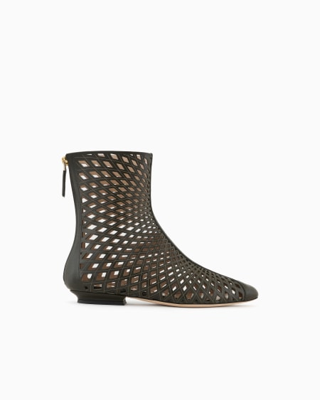 a|x armani exchange Leather ankle boots