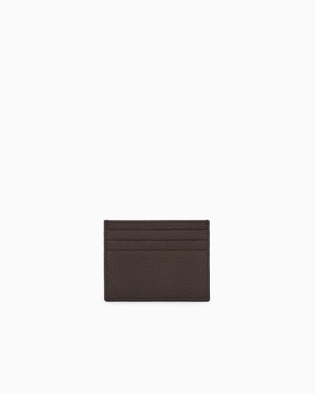 A|x Armani Exchange Leather Card Holder