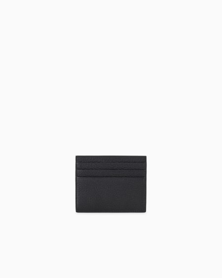 A|x Armani Exchange Leather Card Holder