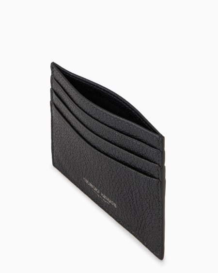A|x Armani Exchange Leather Card Holder