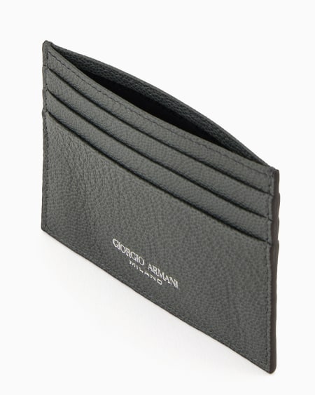 A|x Armani Exchange Leather Card Holder