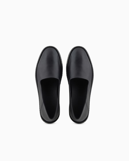 A|x Armani Exchange Leather Loafers