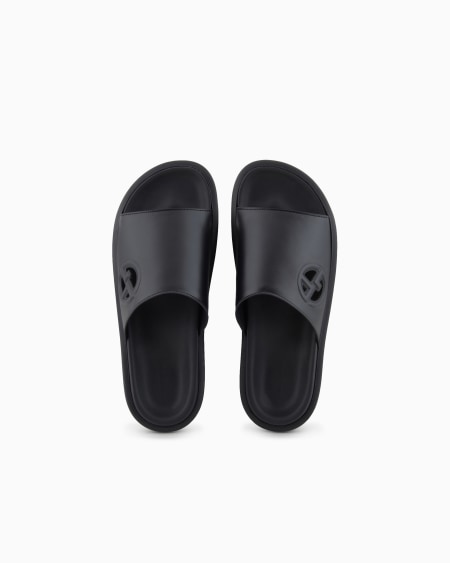 A|x Armani Exchange Leather Sandals