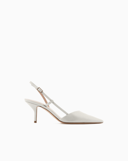 a|x armani exchange Leather slingbacks