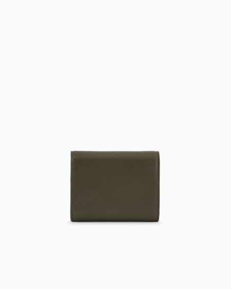 A|x Armani Exchange Leather Trifold Wallet