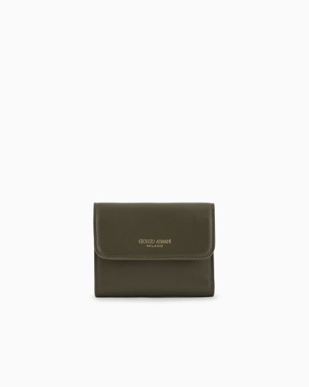a|x armani exchange Leather trifold wallet