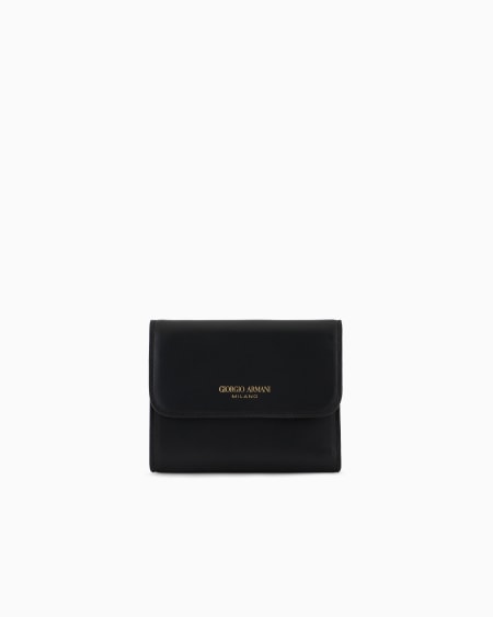 a|x armani exchange Leather trifold wallet