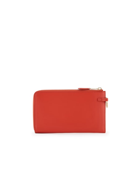 A|x Armani Exchange Leather Wrap-around Zip Wallet
