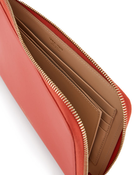 A|x Armani Exchange Leather Wrap-around Zip Wallet