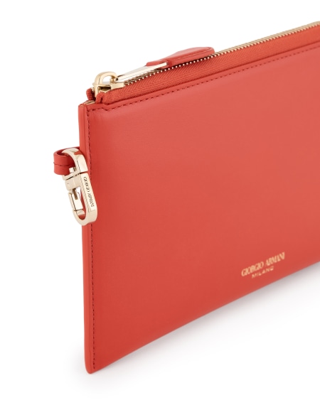 A|x Armani Exchange Leather Wrap-around Zip Wallet