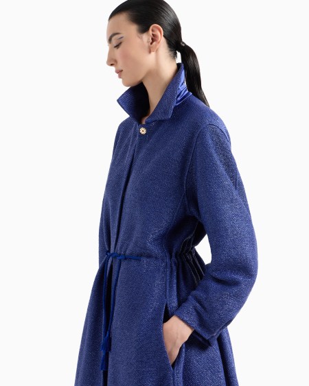 A|x Armani Exchange Lightweight Raffia Coat