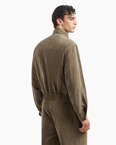 A|x Armani Exchange Linen And Lyocell Blouson