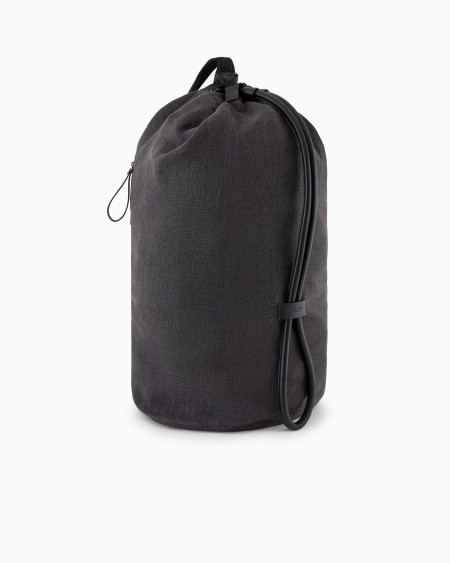 A|x Armani Exchange Linen Canvas Backpack