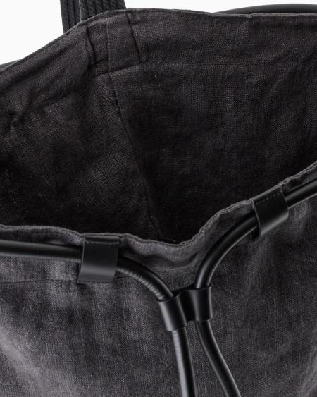 A|x Armani Exchange Linen Canvas Backpack