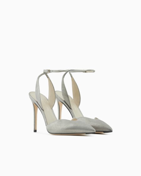 A|x Armani Exchange Liquid Suede Court Shoes