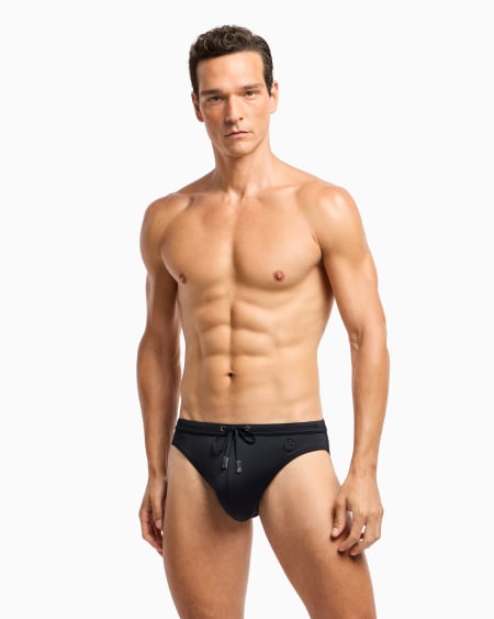 A|x Armani Exchange Logo Swimsuit