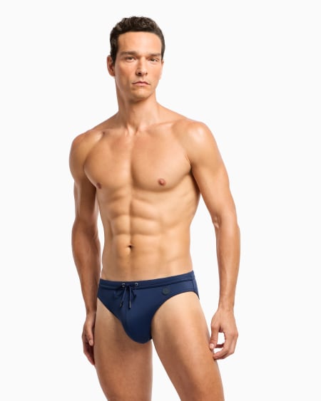 A|x Armani Exchange Logo Swimsuit