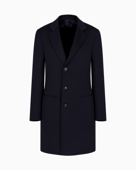 a|x armani exchange Long cashmere coat