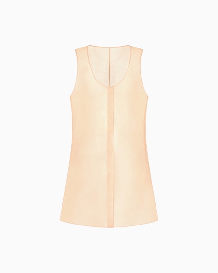 a|x armani exchange Long top in technical organza