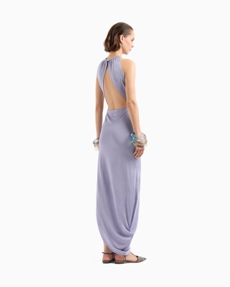 A|x Armani Exchange Long Viscose-jersey Dress