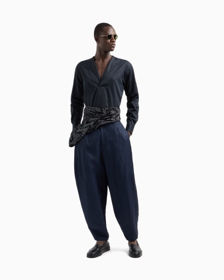 A|x Armani Exchange Luxury Cotton Twill Polo Shirt