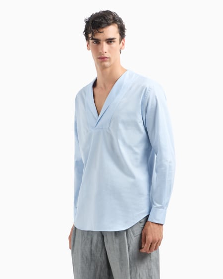 A|x Armani Exchange Luxury Cotton Twill Polo Shirt